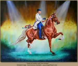 Duke of Crebilly w/Terri Preiser, American Saddlebred